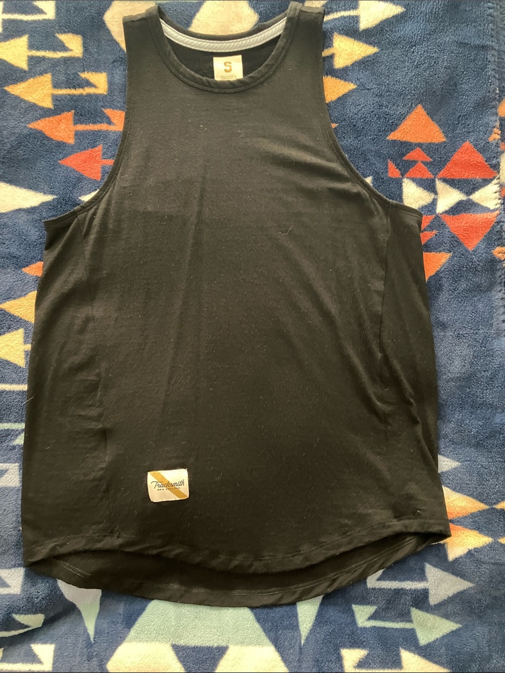 Tracksmith Black Womens Athletic Tank Top